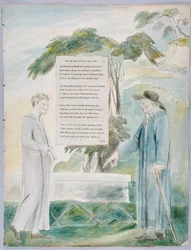 Elegia scritta in un cimitero di campagna, design 113 da Le poesie di Thomas Gray, 1797-98